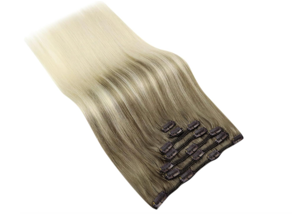 Light Brown to Platinum Blonde Balayage